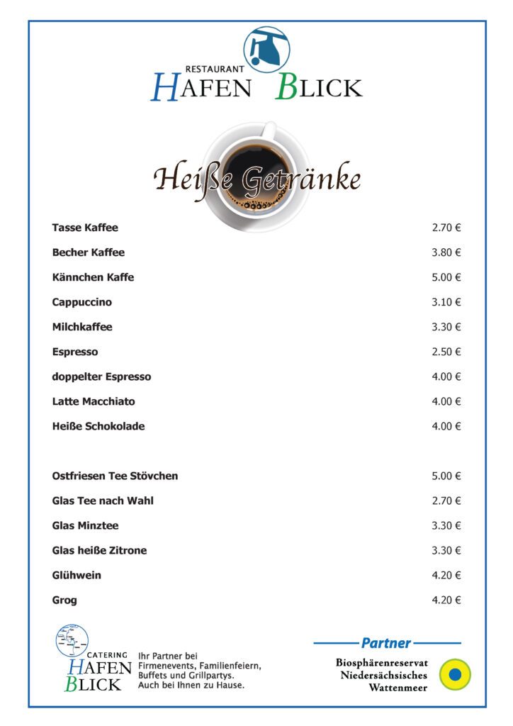 Heiße Getränke